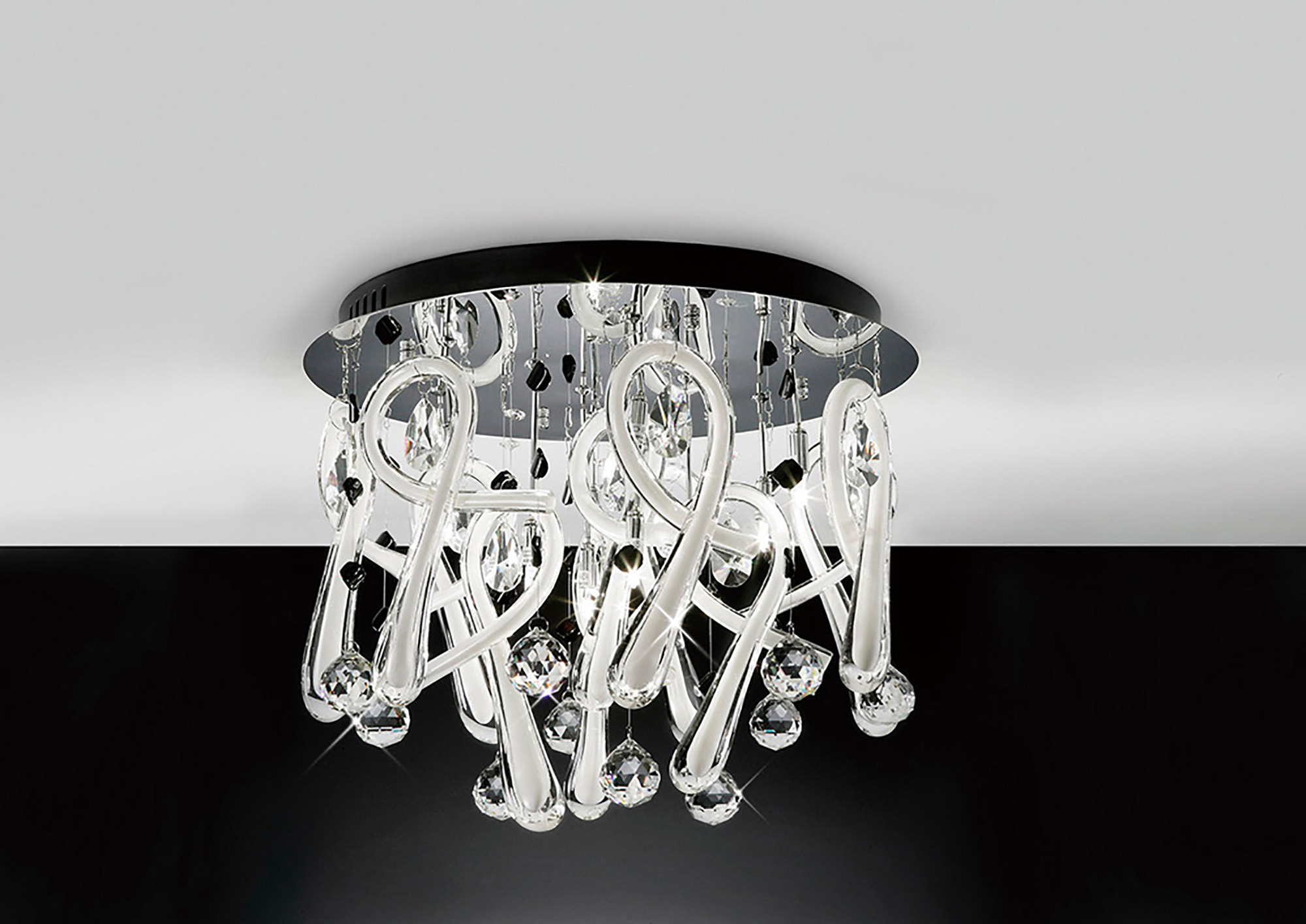 Class Crystal Ceiling Lights Diyas Flush Crystal Fittings